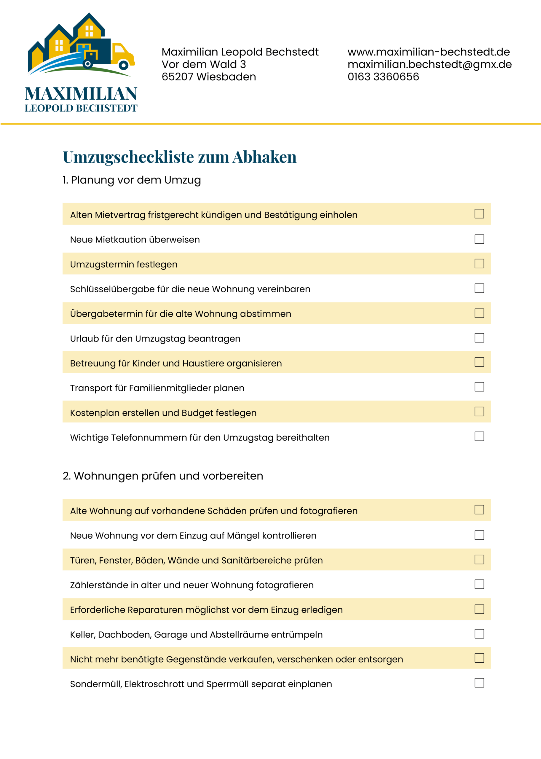umzugsliste
