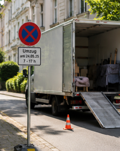 Straße sperren für Umzug Wiesbaden
